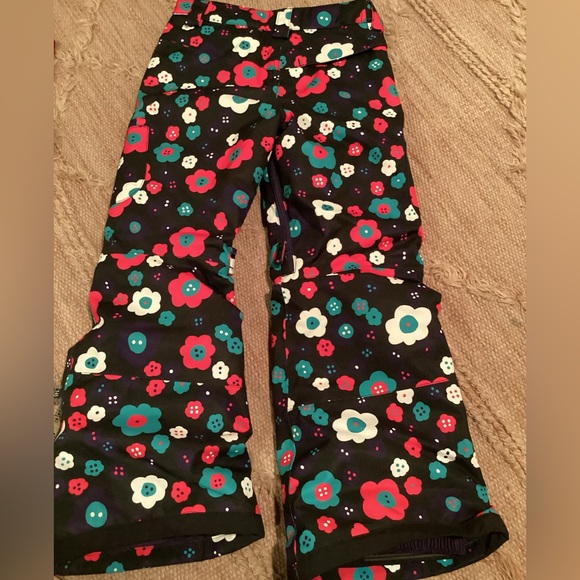 NWOT BURTON GIRLS ELITE CARGO FLORAL DESIGN SNOW PANTS SZ. XS - Picture 9 of 13